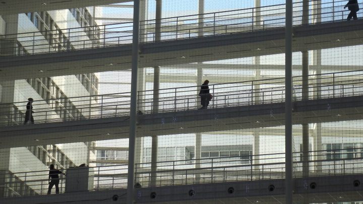 Atrium van het Haagse stadhuis, archiefbeeld buiten de hackwedstrijd